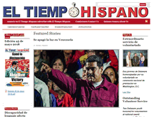 Tablet Screenshot of eltiempohispano.com